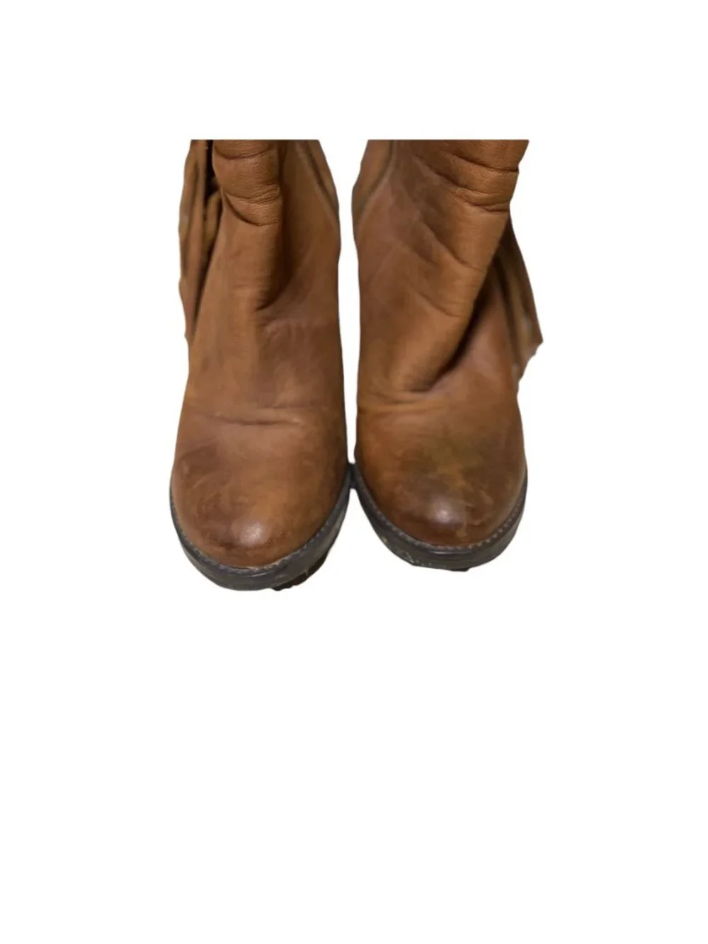 Steve Madden Woodstock Ankle Boots Beige size 7.5 Western Country Festival Boho